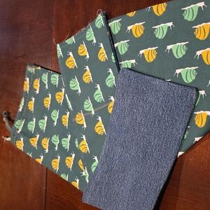 Upcycled Heat Pad/Wrap W Bag/Sleeve (Snails) You Pick Your Scent